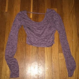 Long sleeve crop top